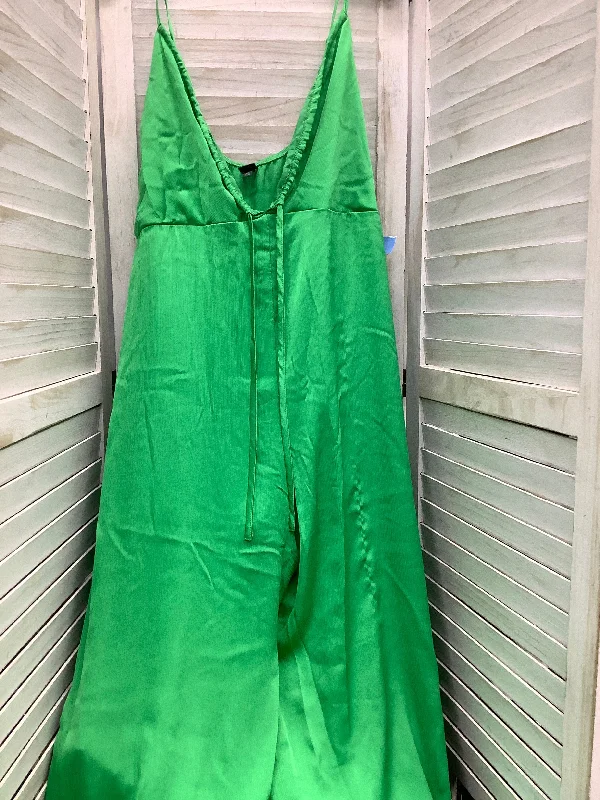 Women's Jumpsuits with CollarJumpsuit By Wild Fable In Green, Size: Xxl