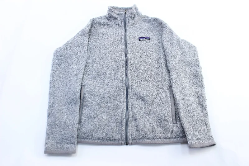 Women's Coats with Fur TrimWomen's Patagonia Logo Patch Grey Zip Up Jacket