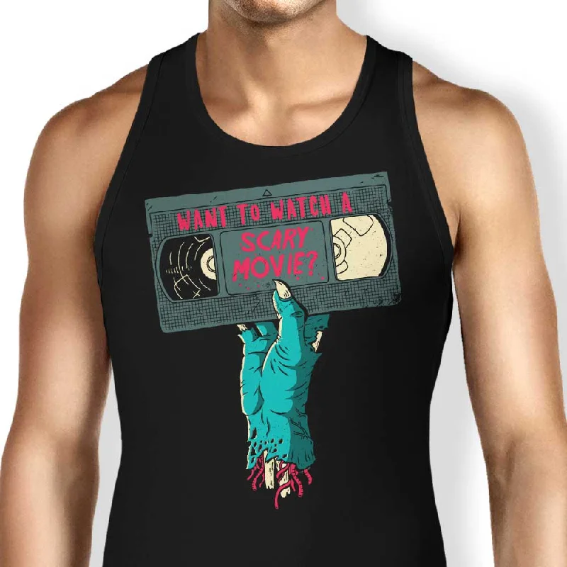 Women's Blouse with U-Shaped CollarScary Movie - Tank Top