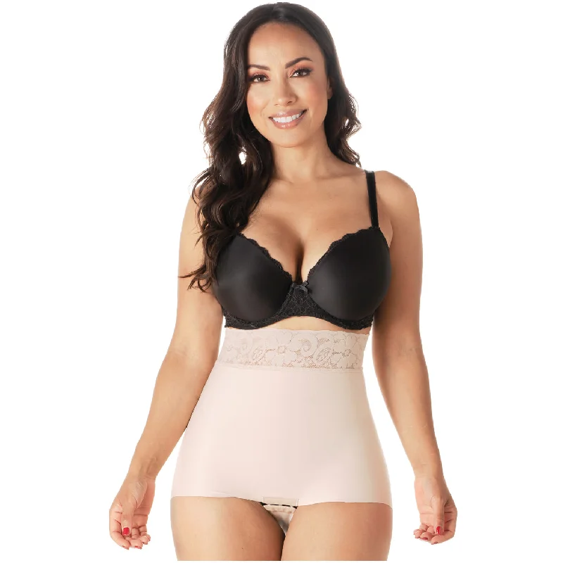 plus-size high-compression shapewear for formal eventsRomanza 2061  | Fajas Colombianas Body sin Tiras con Control Abdominal para Mujer