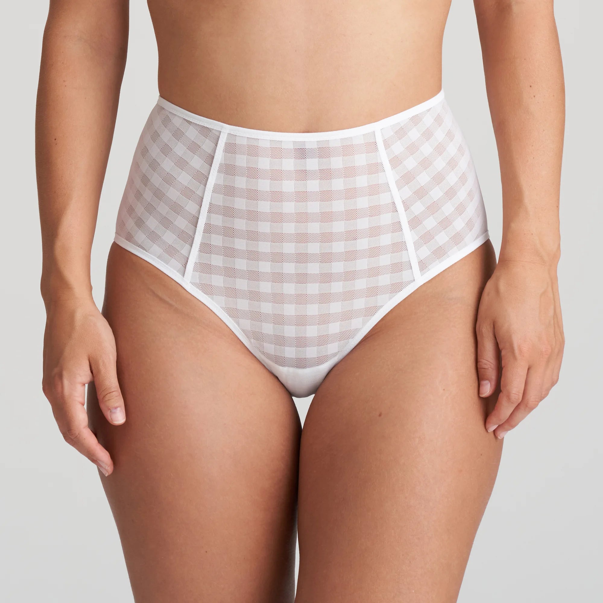 stretchable satin hipster panties for a luxurious feelMarie Jo Full Briefs-Jereme-White