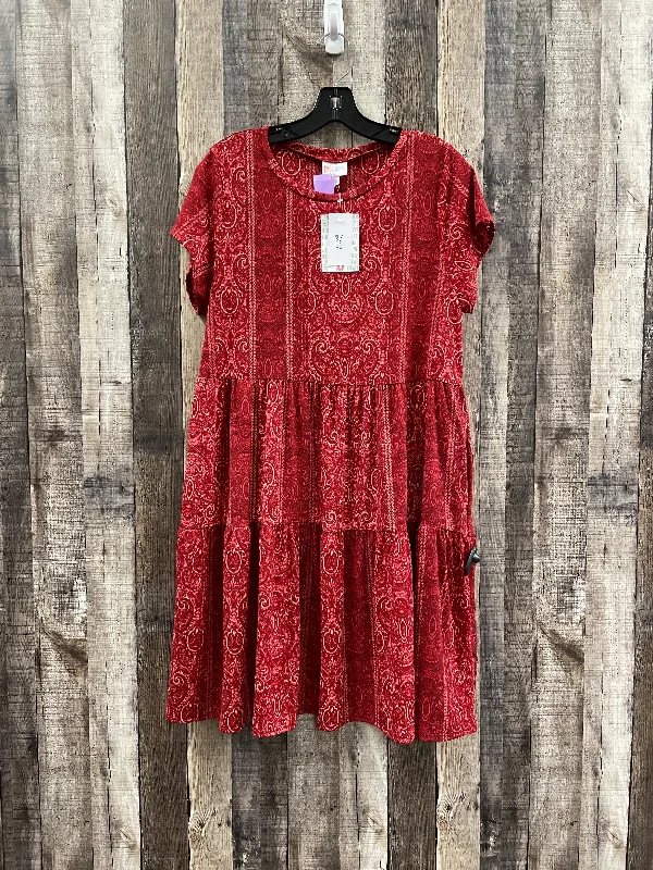 Women's Mini DressesRed Dress Casual Short Lularoe, Size S