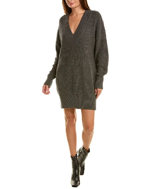 Women's Merino Wool Sweaters525 America Ellie V-Neck Sweaterdress