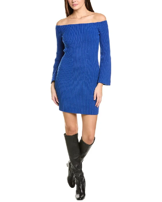 Women's Montenegrin Wool Sweaters525 America Fashioned Rib Off-Shoulder Sweaterdress