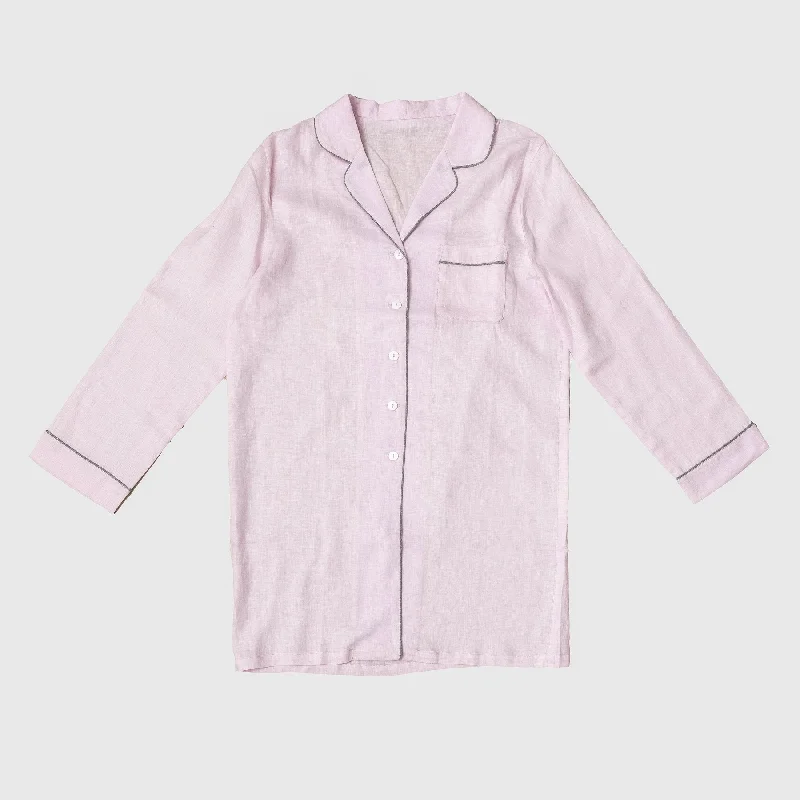 women's pajamas for those who appreciate soft, breathable fabricsBlush Pink Night Shirt