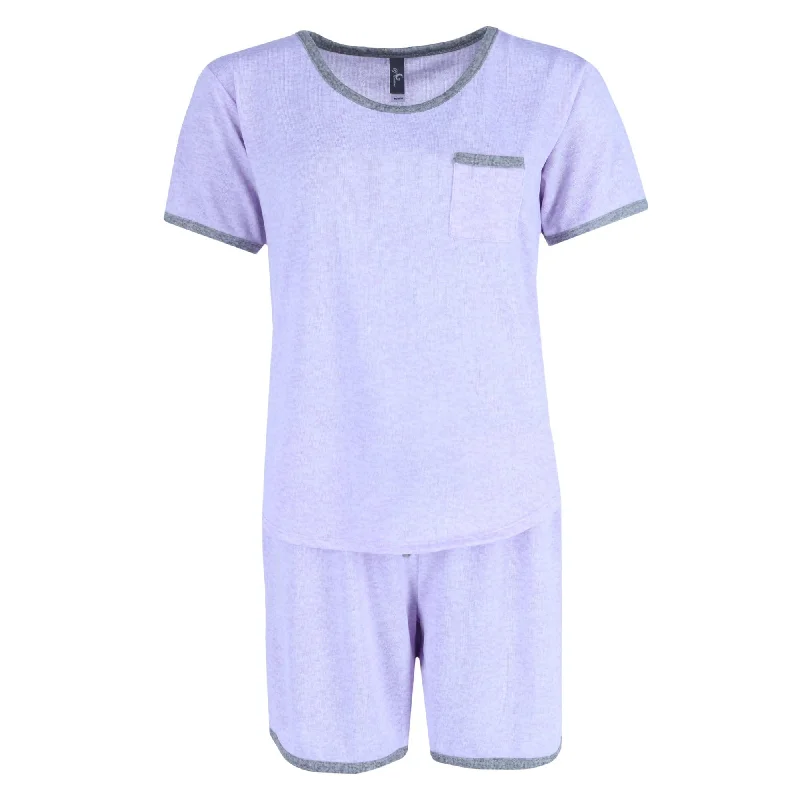 women's pajamas with adjustable waistbandsPJ Couture Women's Solid Short Pajama Set