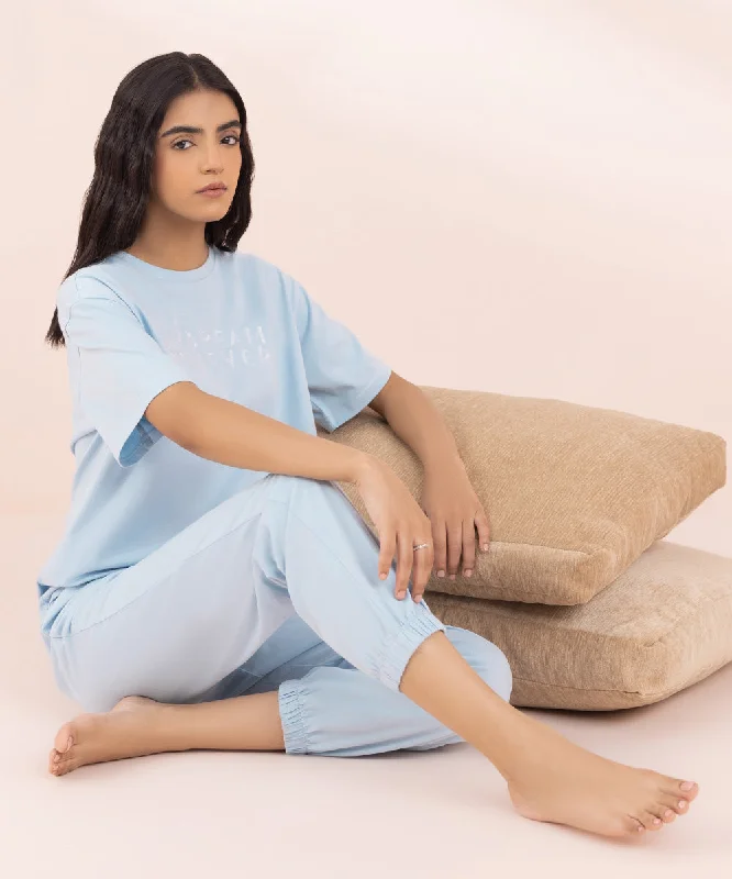 women's pajamas with an elasticized cuffsJogger Set