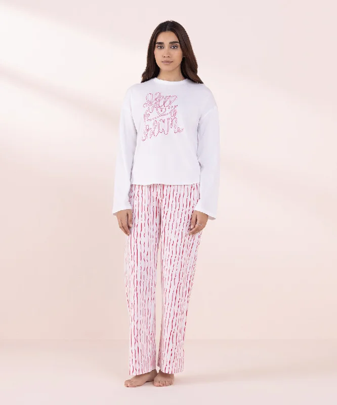 women's pajamas with a modern twistPrinted PJ Set