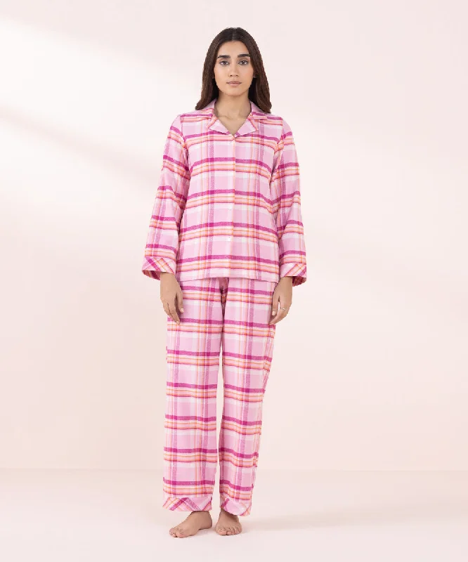 cozy women's flannel pajamasPlaid Flanel PJ Set